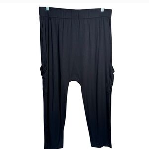 Eileen Fisher Black Cargo Harem Relaxed Pants Size 2X